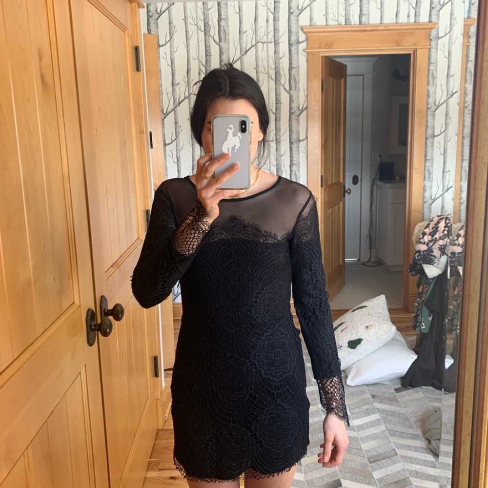 Like New Black For Love and Lemons Lace Dress